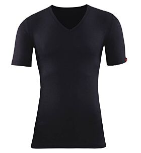 Blackspade Unisex Ισοθερμικό V-Neck T-Shirt Short 1263 Μαύρο