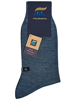 Πουρνάρα Ανδρική Κάλτσα Μάλλινη Κλασική Μπλε Ραφ 158