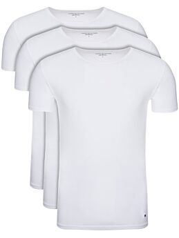 Tommy Hilfiger T-Shirt Cotton Essential 3τμχ Λευκό