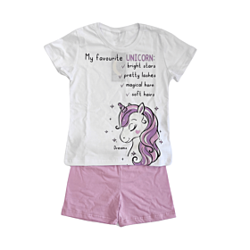 Dreams Παιδική/Εφηβική Πιτζάμα Κορίτσι Unicorn 2425106 Λευκό