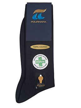 Πουρνάρα Αντρική Κάλτσα Χωρίς Λάστιχο 261 Μαύρο