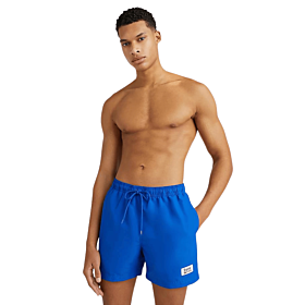 Tommy Jeans Essential Mid Length Swim Shorts Μπλε Ρουά