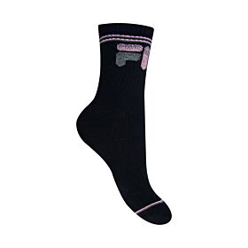 Fila Γυναικεία Αθλητική Κάλτσα F3233D Μαύρο Ροζ