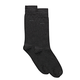 Boss Men Two Pack Of Regular-Lenght Socks In Stretch Fabric Σκούρο Γκρι