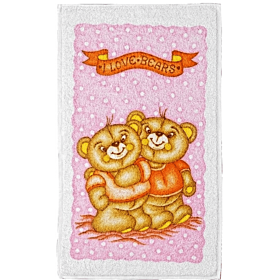 Talaris Παιδική Πετσέτα Μπάνιου Love Bears 80x140 Ροζ