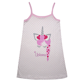 Pretty Baby Παιδικό Νυχτικό Κορίτσι Unicorn No 12-16 Λευκό-Ροζ Πουα