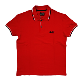 Paco & Co Polo T-Shirt Μονόχρωμο Κόκκινο