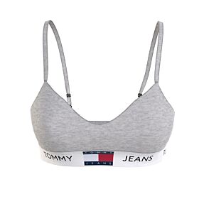 Tommy Jeans Logo Underband Lift Bralette Γκρι Πάγου