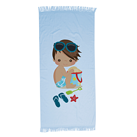Borea Παιδική Πετσέτα Παρεό Θαλάσσης Beach Boy (70*140cm) Σιέλ