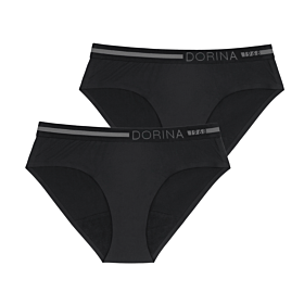 Dorina Eco Moon Hipster Classic Period Panties 1+1 Μαύρο