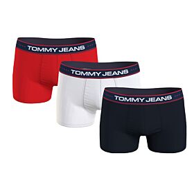 Tommy Jeans New York 3Pack Logo Tape Trunk Κόκκινο Λευκό Μπλε