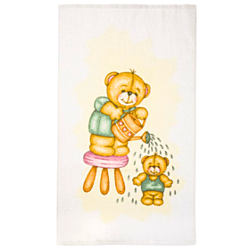 Talaris Παιδική Πετσέτα Μπάνιου Bear With Watercan 80x140 Κίτρινο
