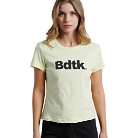 Bdtk Γυναικείο T-Shirt Ανοιχτό Κίτρινο