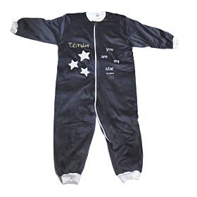 Tender Βρεφικός Βελούδινος Υπνόσακος Unisex You Are My Star Ανθρακί 