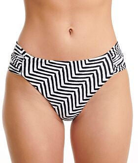 Erka Μαγιό Bikini Bottom Slip 45215 Λευκό-Μαύρο