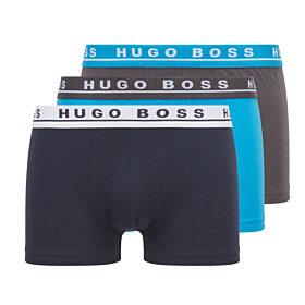 Hugo Boss Men Trunk Cotton Stretch 3pcs Multicolour