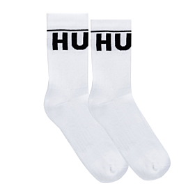 Hugo Socks With Contrast Logo Λευκό