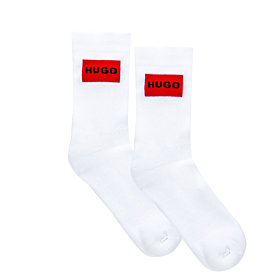 Hugo Socks With Red Logo Λευκό