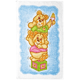Talaris Παιδική Πετσέτα Προσώπου Bears 45x80 Σιέλ