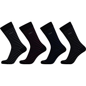 Cr7 Mens Socks Cotton Stretch 4-Pack Μαύρο