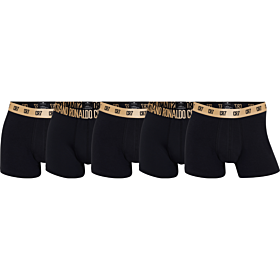 CR7 Men Boxer Trunk Gold Collection 5-pack Organic Cotton Black